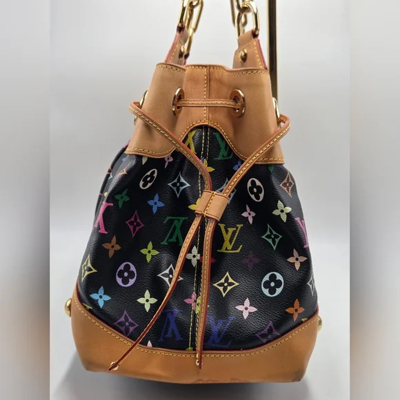 Louis Vuitton x Murakami URSULA Noir Black Multicolor Noir Shoulder Bag - Picture 5 of 14